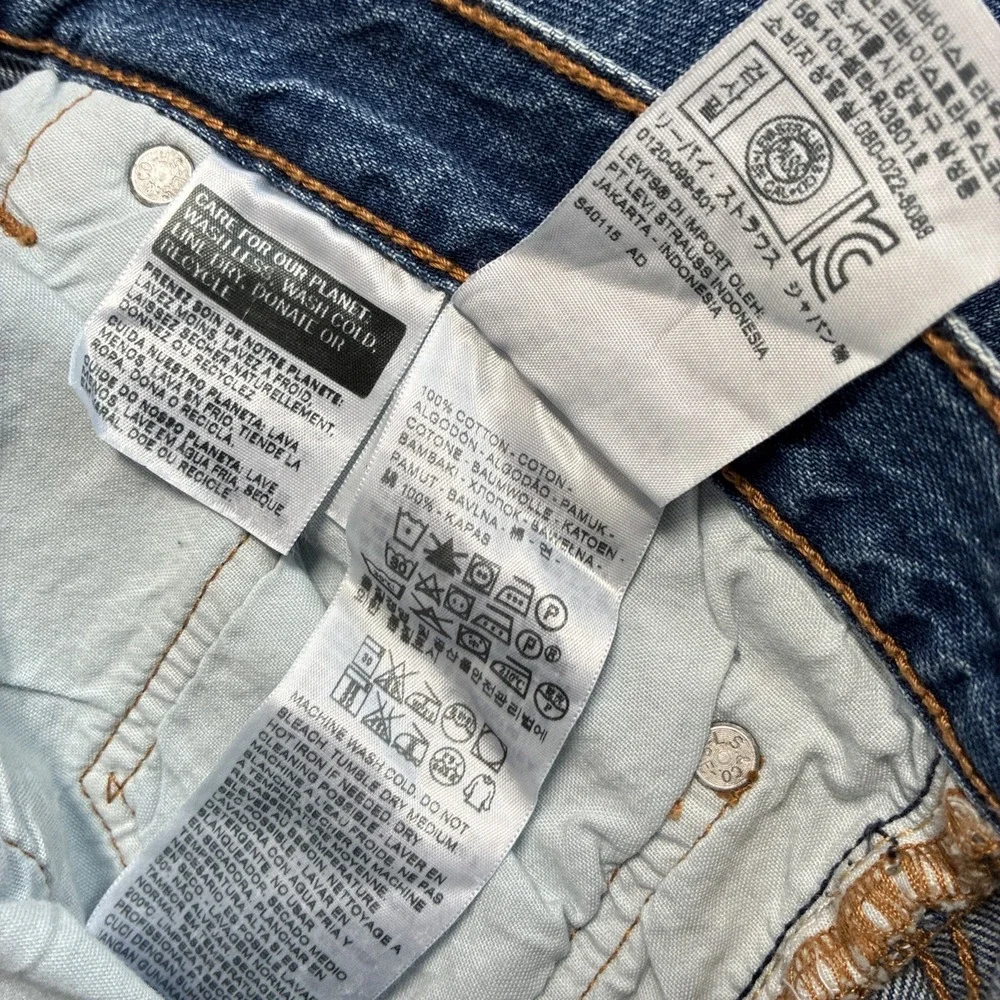 New Women's Levi's 501 CT Cropped Button Fit Denim Jeans Size 31x34 NWT‎ Tapered